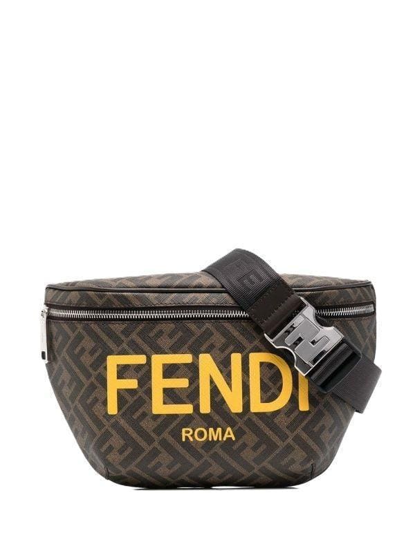 Fendi logo-print leather belt bag | Banlieue91