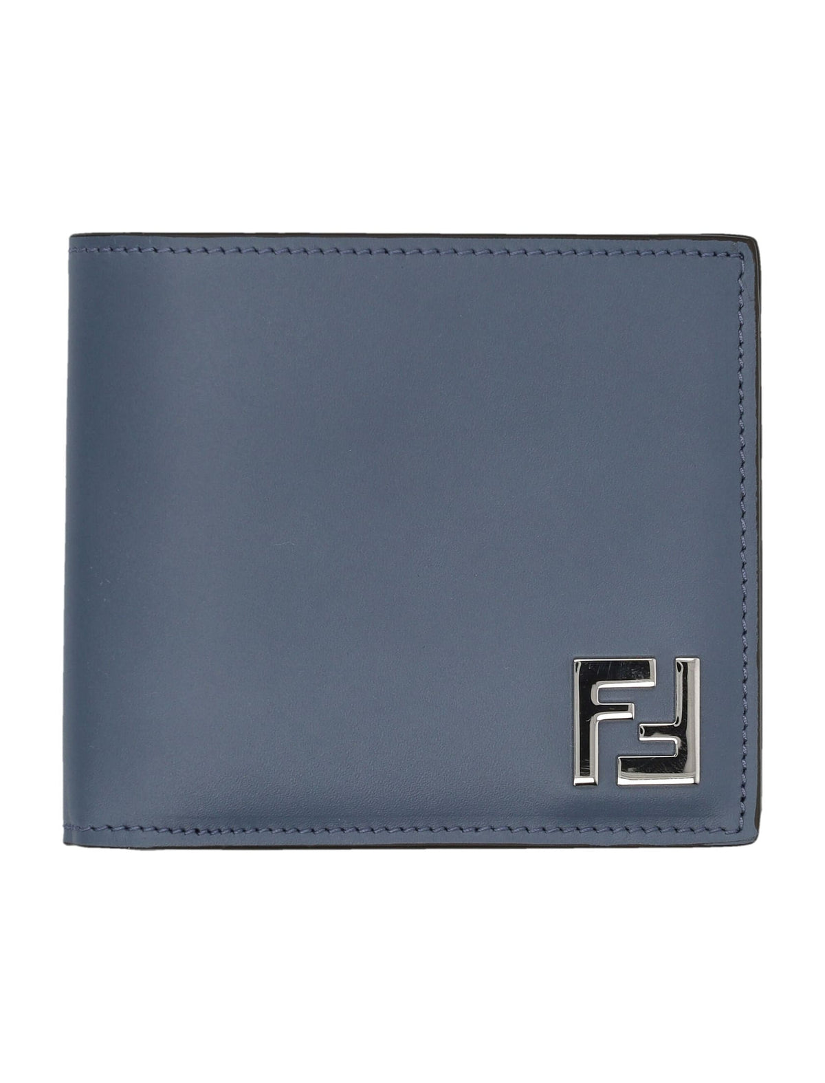 FENDI Men's Leather and Canvas Compact Bi-Fold Mini Wallet | Banlieue91