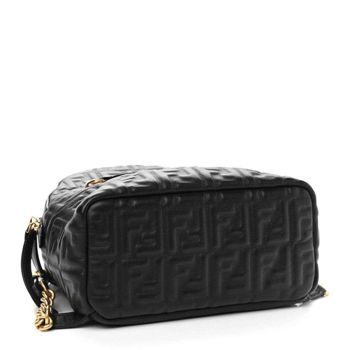 Fendi Nappa FF 1974 Embossed Mini Backpack Black | Banlieue91