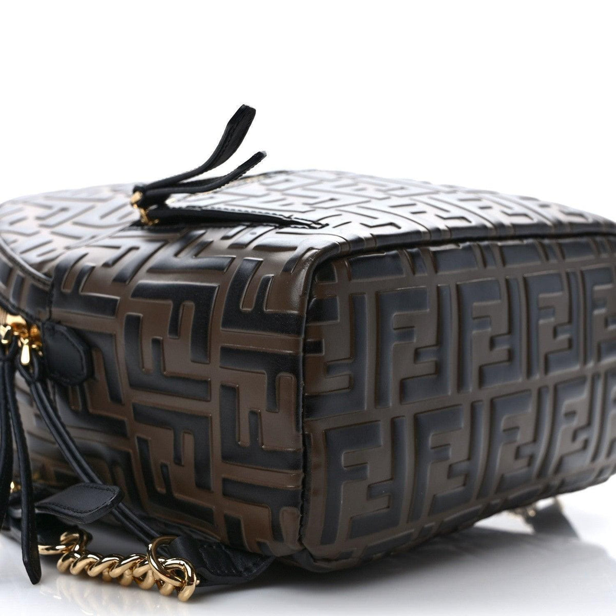 Fendi Nappa FF 1974 Embossed Mini Backpack Black | Banlieue91