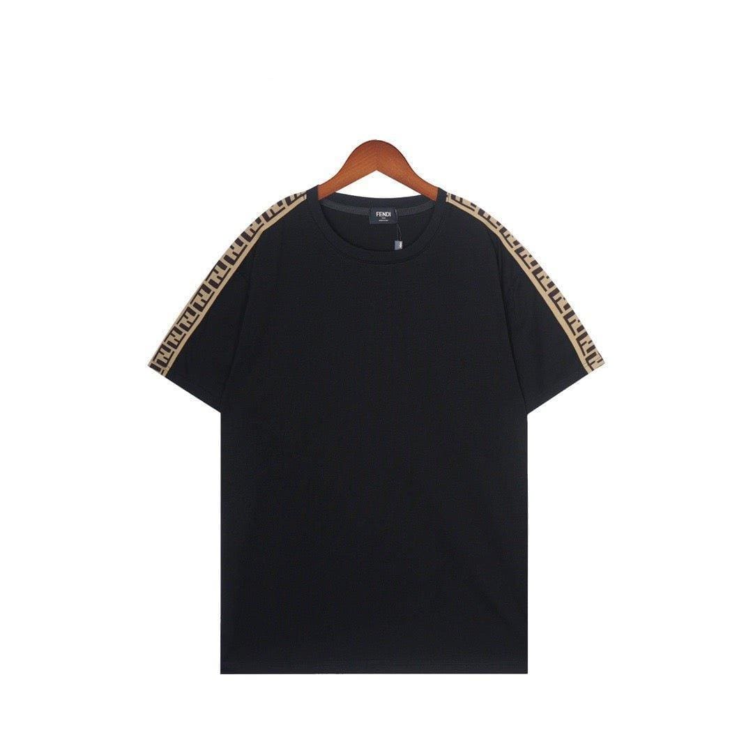Fendi T-Shirt without Collar 'Black & Brown' | Banlieue91