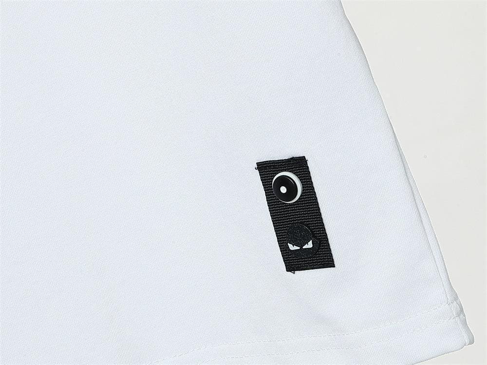 Fendi T-Shirt without Collar 'White & Black' | Banlieue91
