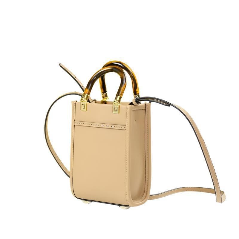 Fendi Vitello King Plexiglass Logo Embossed Mini Fendi Sunshine Shopper Tote | Banlieue91