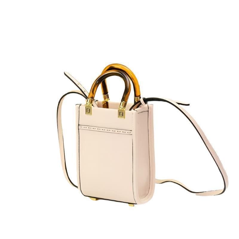 Fendi Vitello King Plexiglass Logo Embossed Mini Fendi Sunshine Shopper Tote | Banlieue91