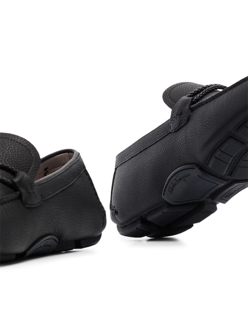Ferragamo Men's Leather Flats with Rubber Sole | Banlieue91