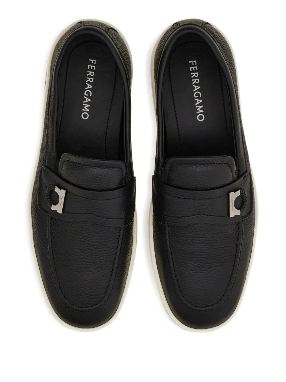 Ferragamo Men's Leather Moccasin Loafers | Banlieue91
