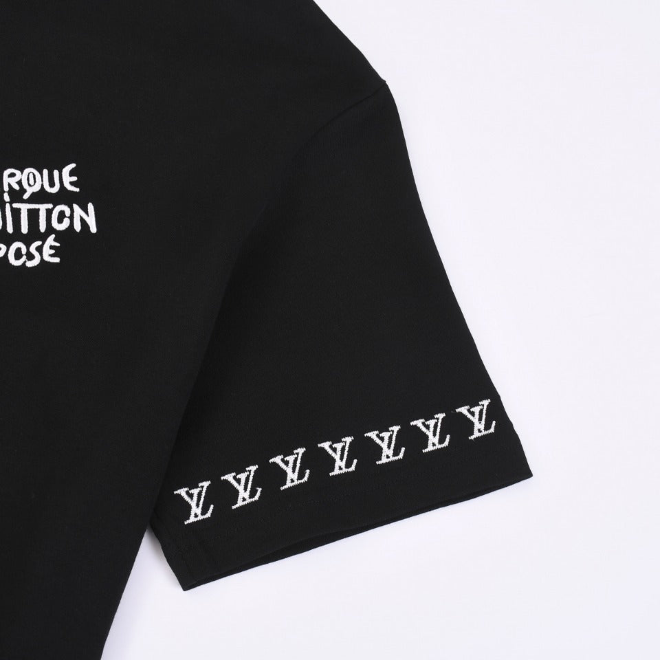 Louis Vuitton T-Shirt Without Collar 'Black' - Banlieue91