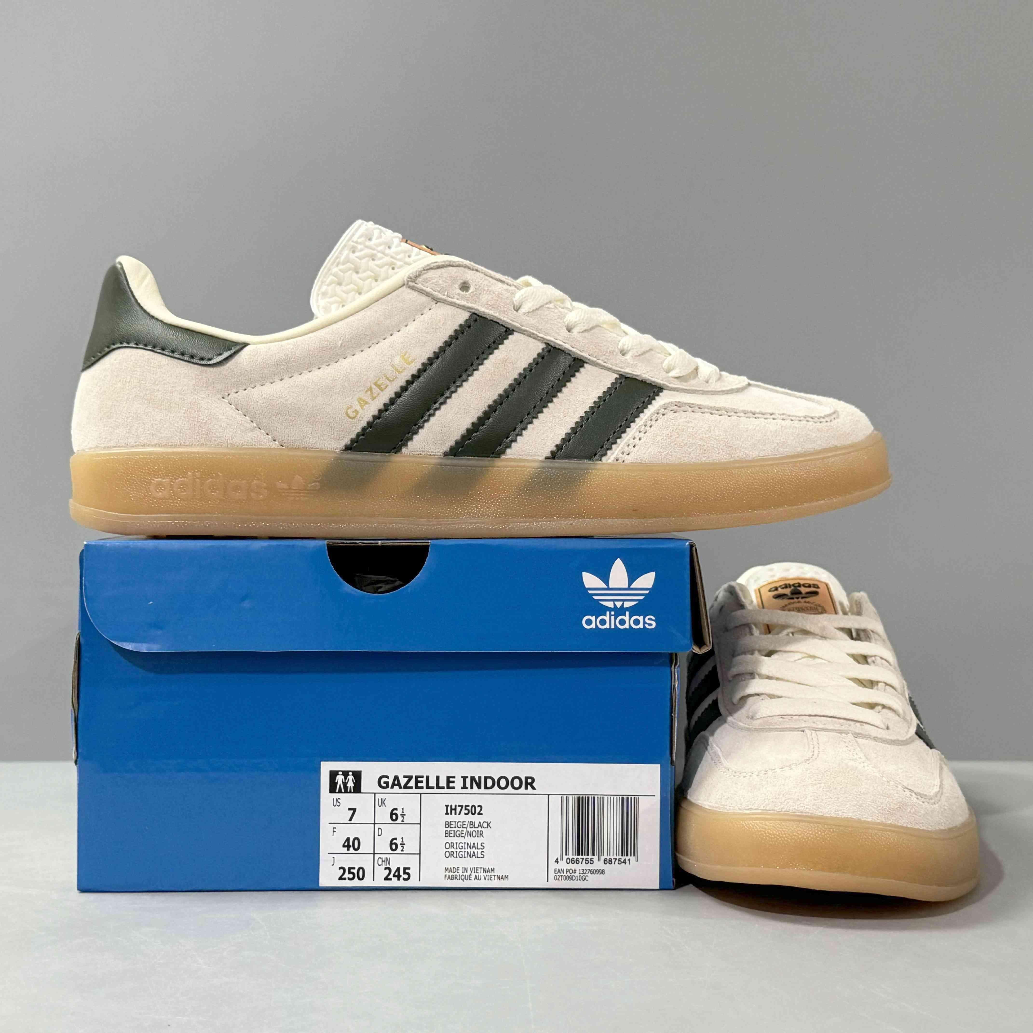 Adidas Originals Gazelle Indoor 'Cream White Collegiate Green Gum' - Banlieue91