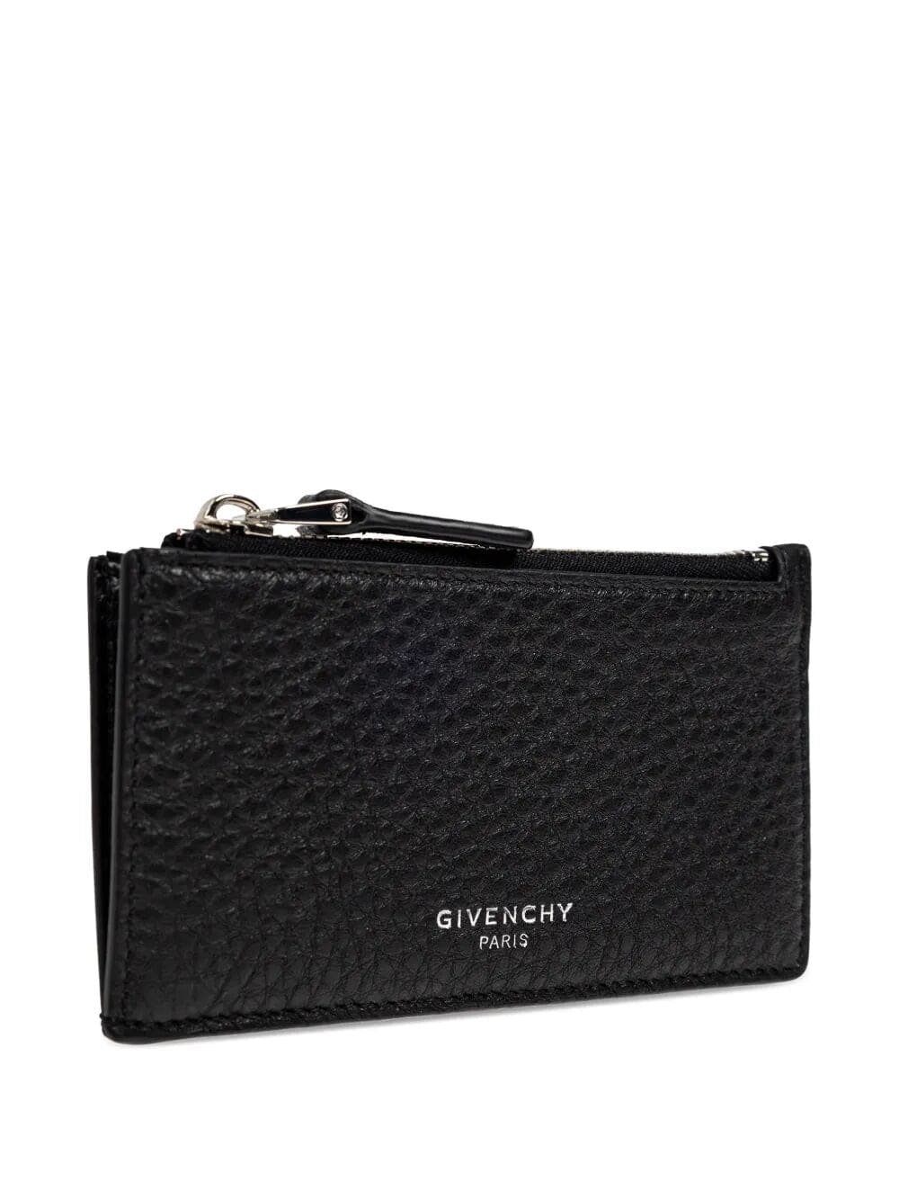GIVENCHY Mini Grain Leather Card Holder with Zip - SS26 | Banlieue91