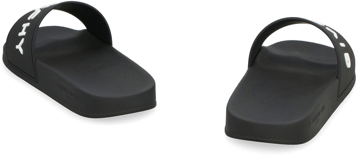 GIVENCHY Stylish Slide Sandals with Logo - 3 cm Rubber Sole | Banlieue91