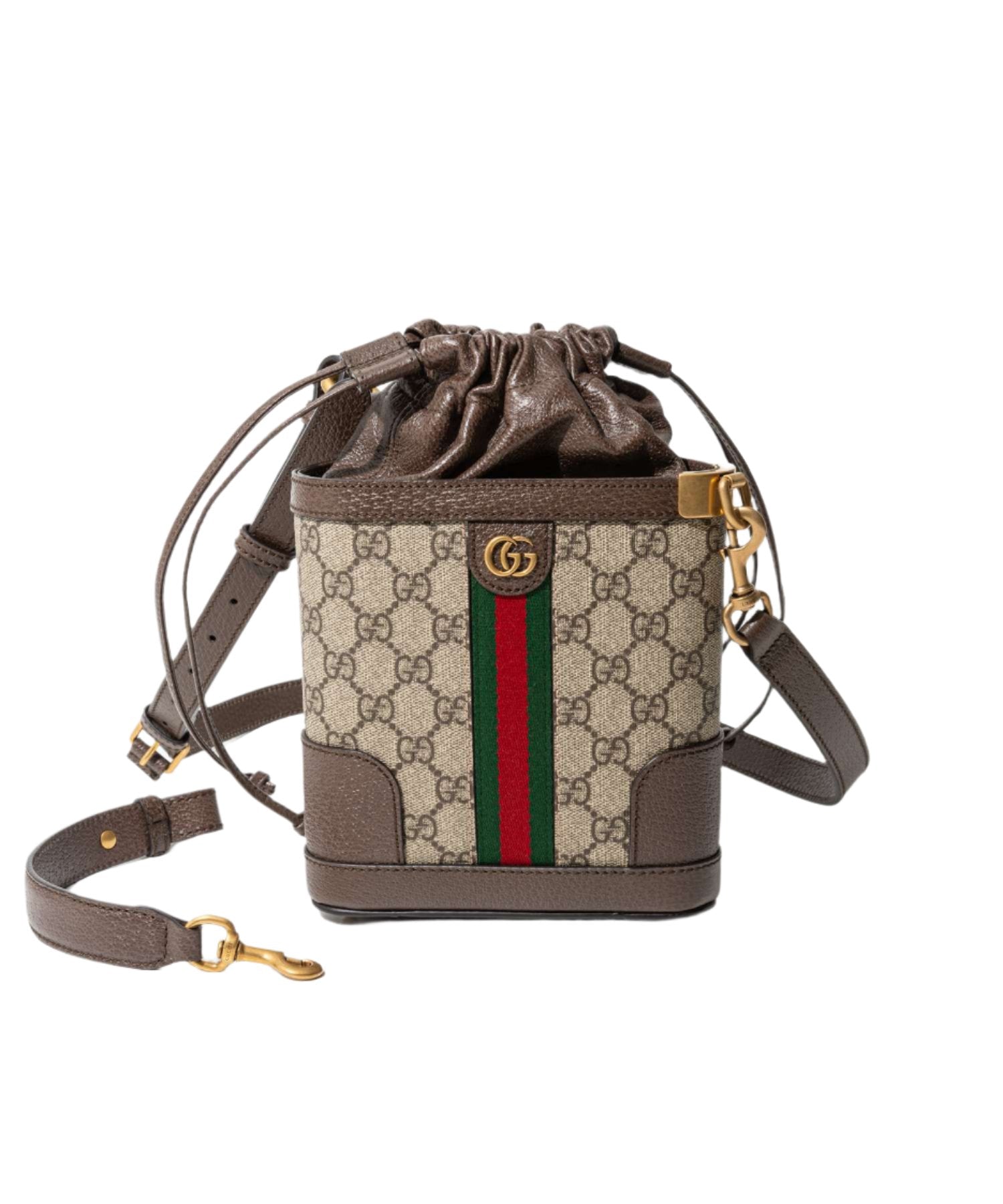 Gucci GG Supreme Canvas Bucket Bag Beige - Banlieue91