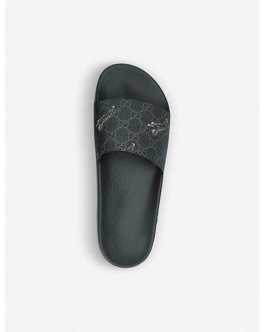 GUCCI Men's Luxury Leather Slippers - Comfortable Designer House Shoes - Banlieue91 -