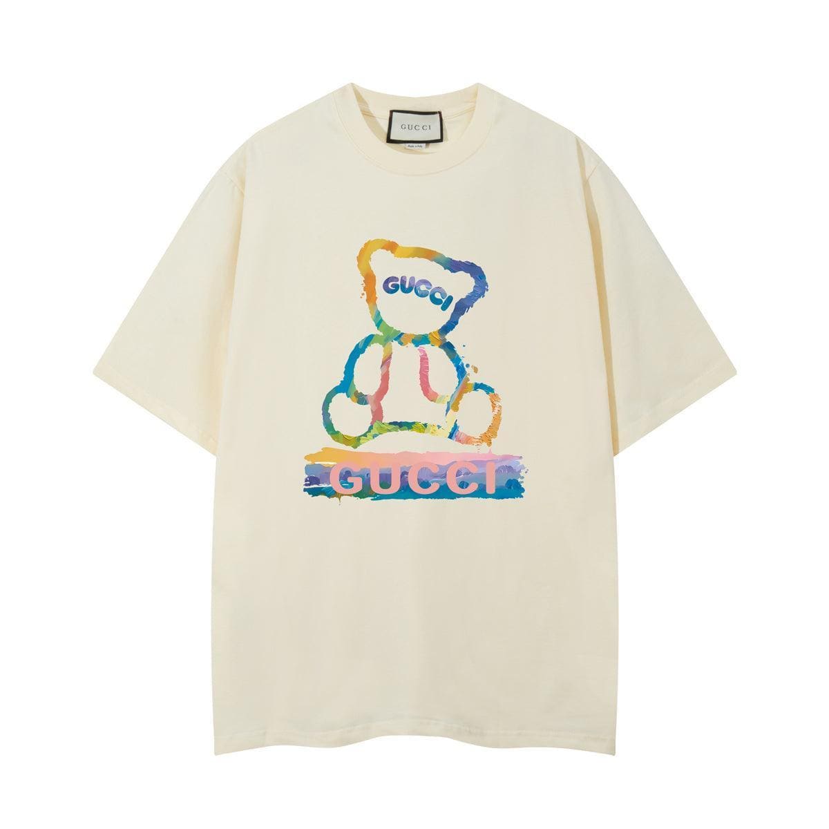 Gucci Beige Crew Neck T-Shirt – Premium Cotton Casual Tee | Banlieue91