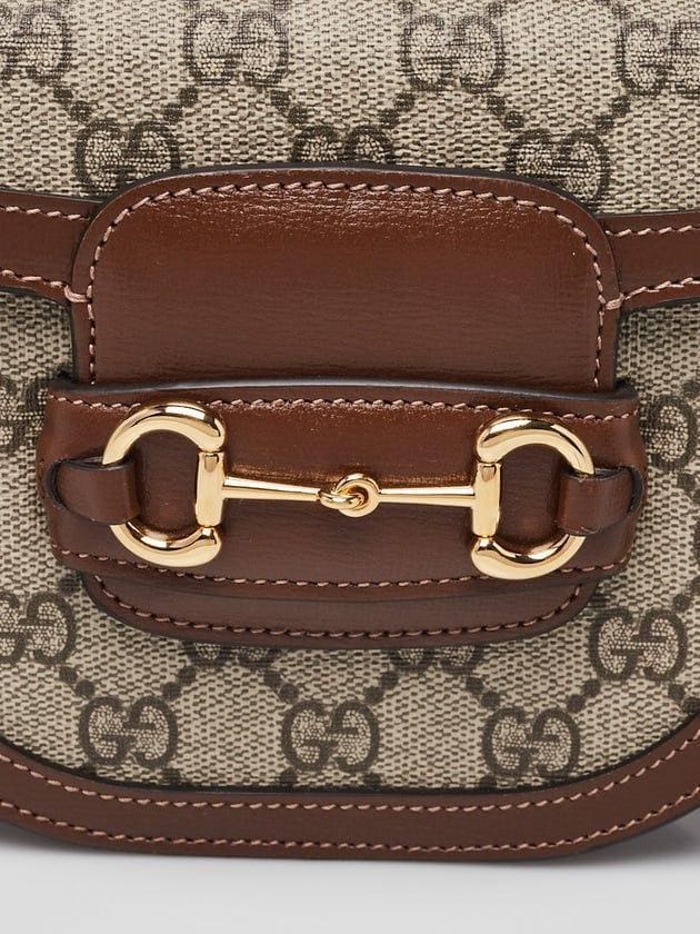 Gucci Beige GG Supreme Coated Canvas Horsebit 1955 Belt Bag | Banlieue91