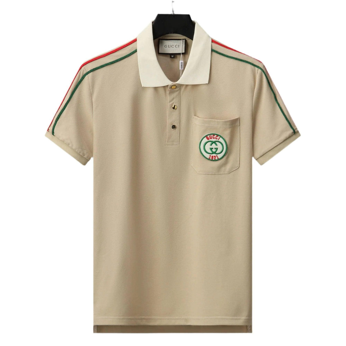 Gucci Beige T-shirt with Collar – Premium Cotton Luxury Tee | Banlieue91
