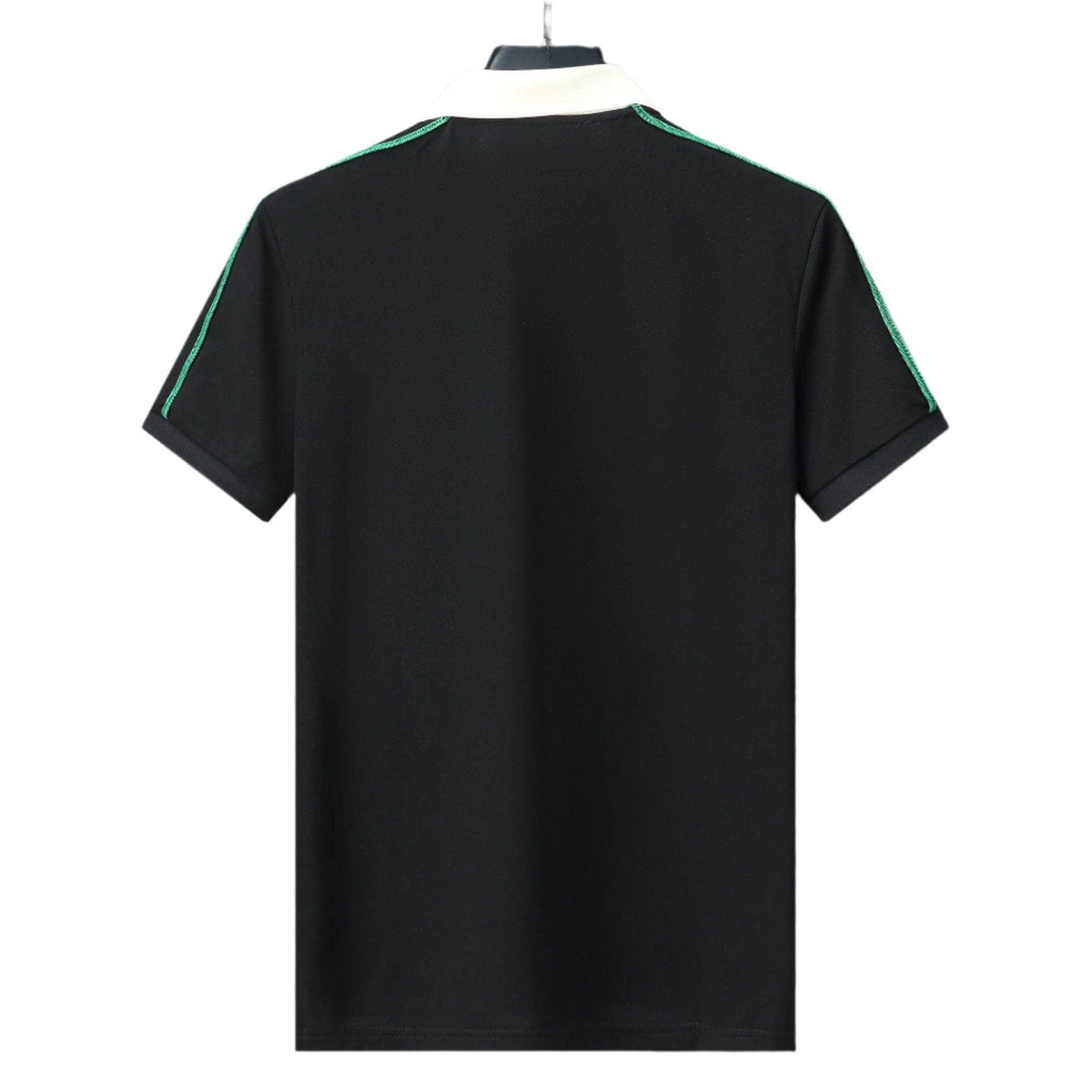 Gucci Black Collar T-Shirt – Luxury Cotton Comfort (Black) | Banlieue91