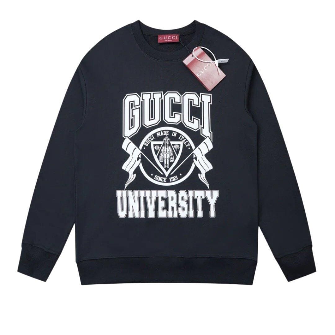 GUCCI BLACK COTTON SWEATSHIRT | Banlieue91