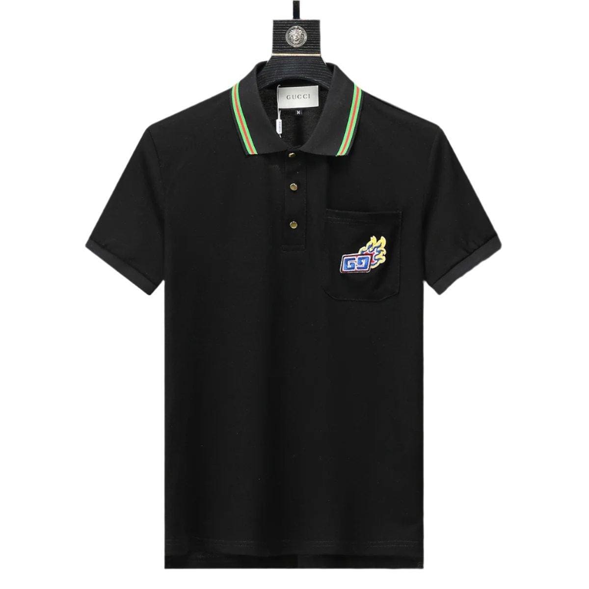 Gucci Black T-shirt with a collar | Banlieue91