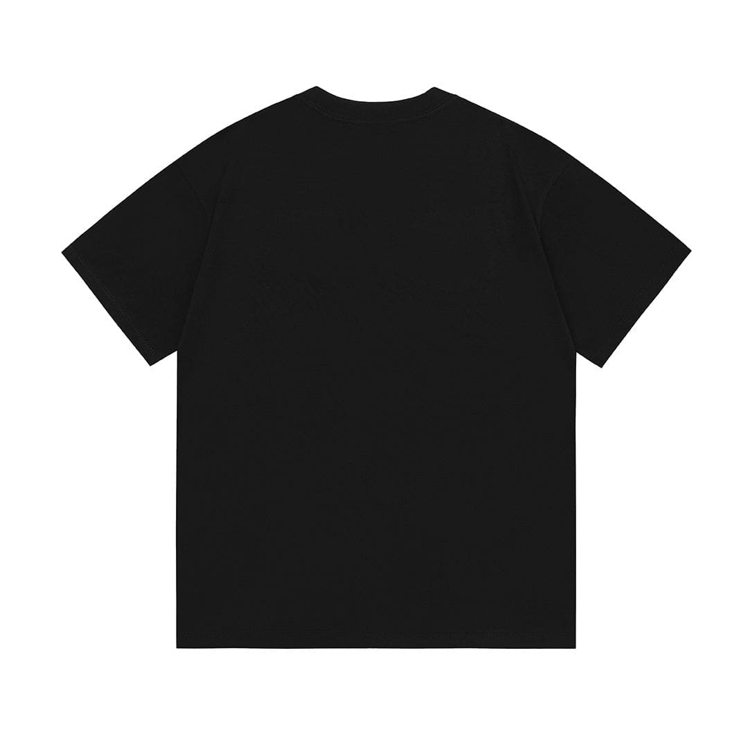 Gucci Collarless GG T-Shirt | Black Cotton Crew Neck | Banlieue91
