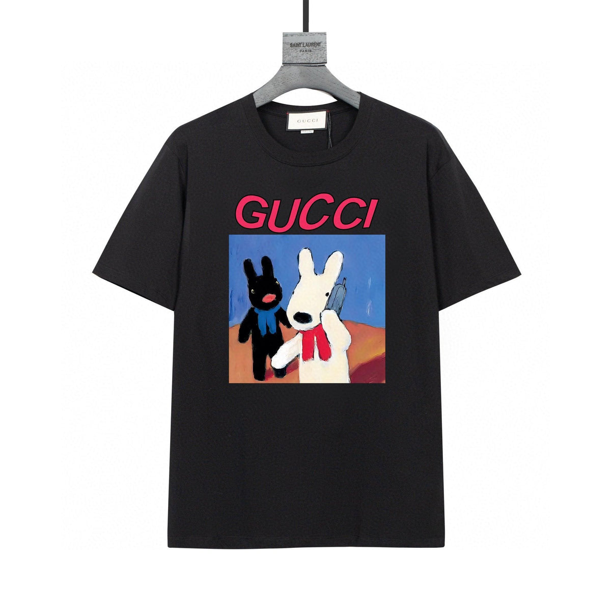 Gucci Crew Neck T-Shirt | Black Cotton | Essential Casual Wear | Banlieue91