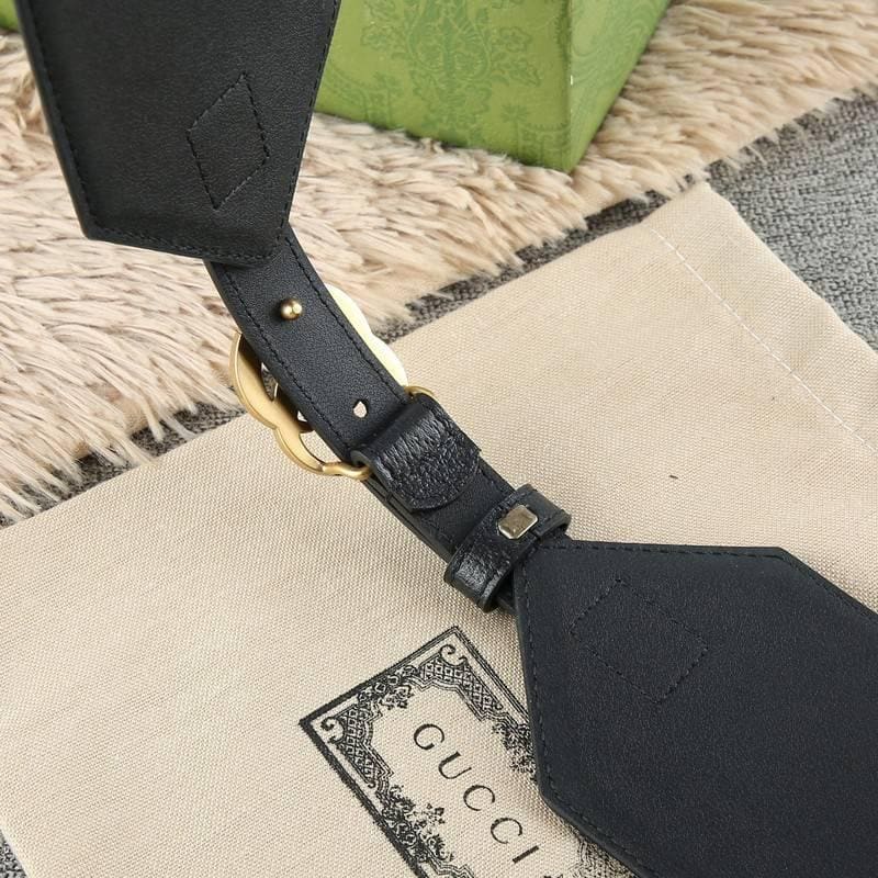 Gucci GG-buckle canvas Women belt 'Black' | Banlieue91