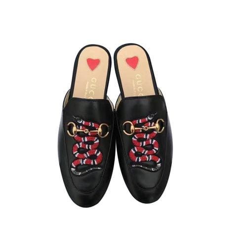 GUCCI Leather Logo Slippers – Men's Luxury Comfort & Style | Banlieue91