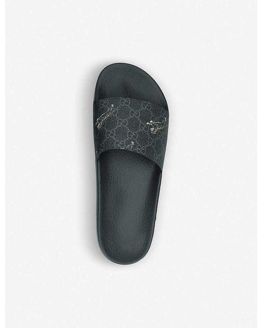 GUCCI Men's Luxurious Leather Slippers - Unparalleled Comfort and Style | Banlieue91