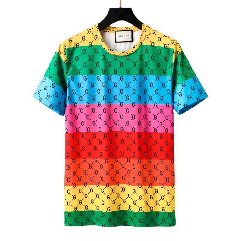 Gucci Multicolor T-Shirt Crew Neck - Luxury Casual Wear | Banlieue91