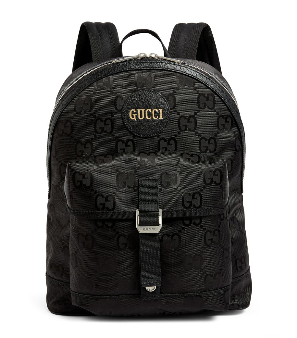 Gucci Off The Grid Backpack Black Gg Nylon - Banlieue91