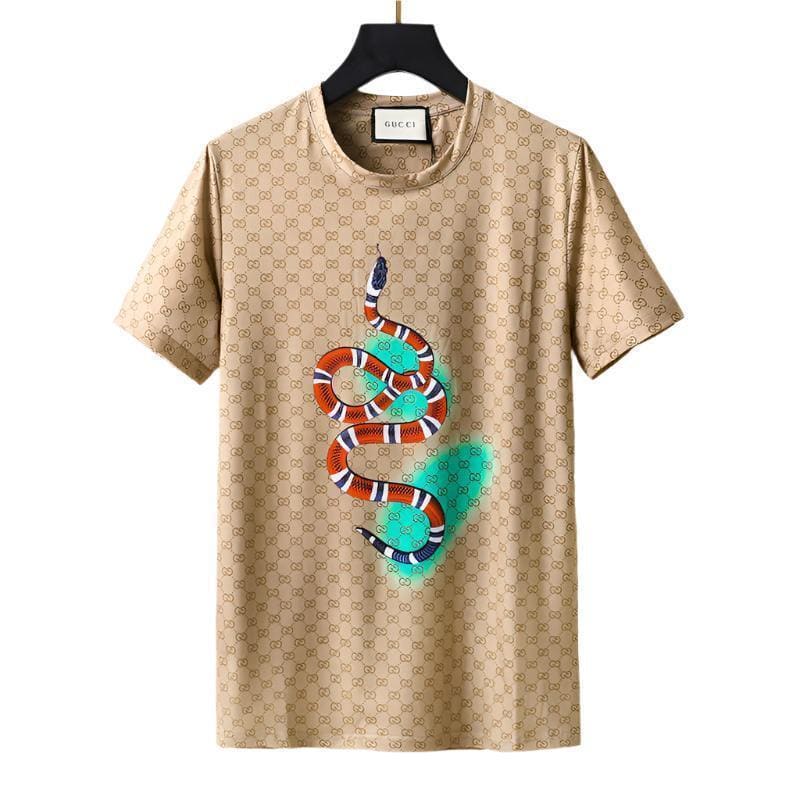 Gucci T-Shirt Beige Crew Neck - Luxury Cotton Essential | Banlieue91
