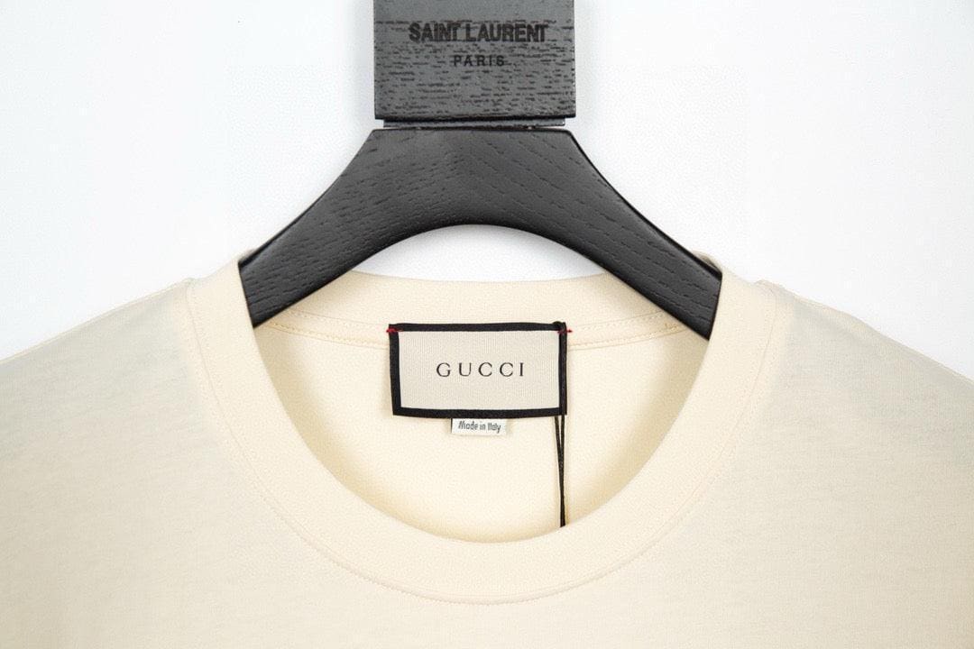 Gucci T-Shirt Beige Crew Neck - Luxury Cotton Essential | Banlieue91