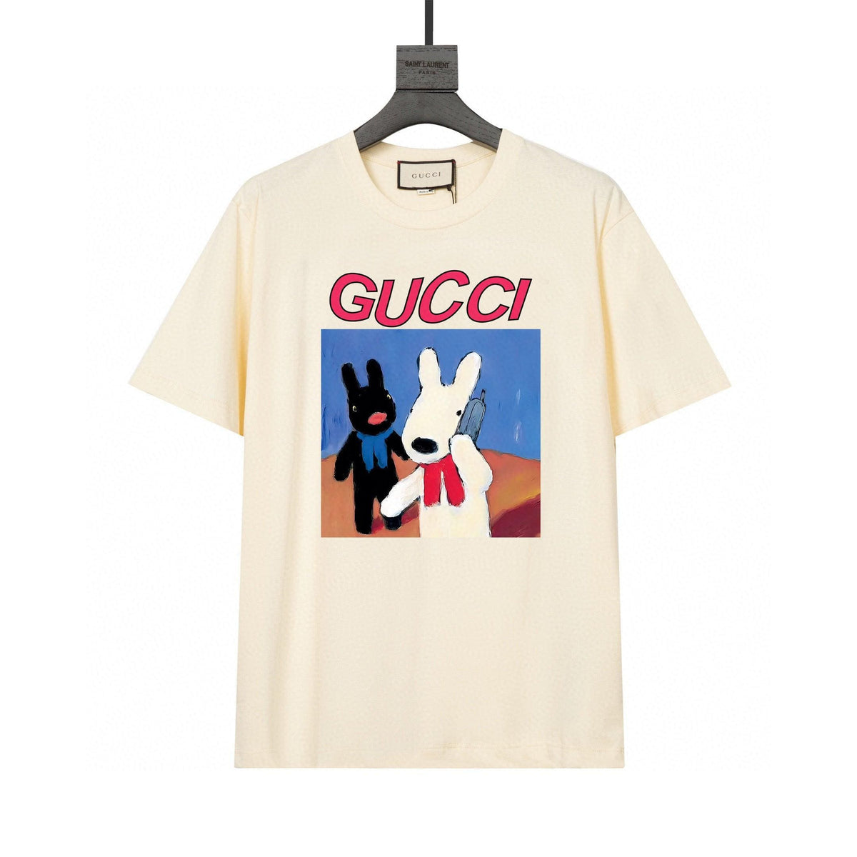 Gucci T-Shirt Beige Crew Neck - Luxury Cotton Essential | Banlieue91
