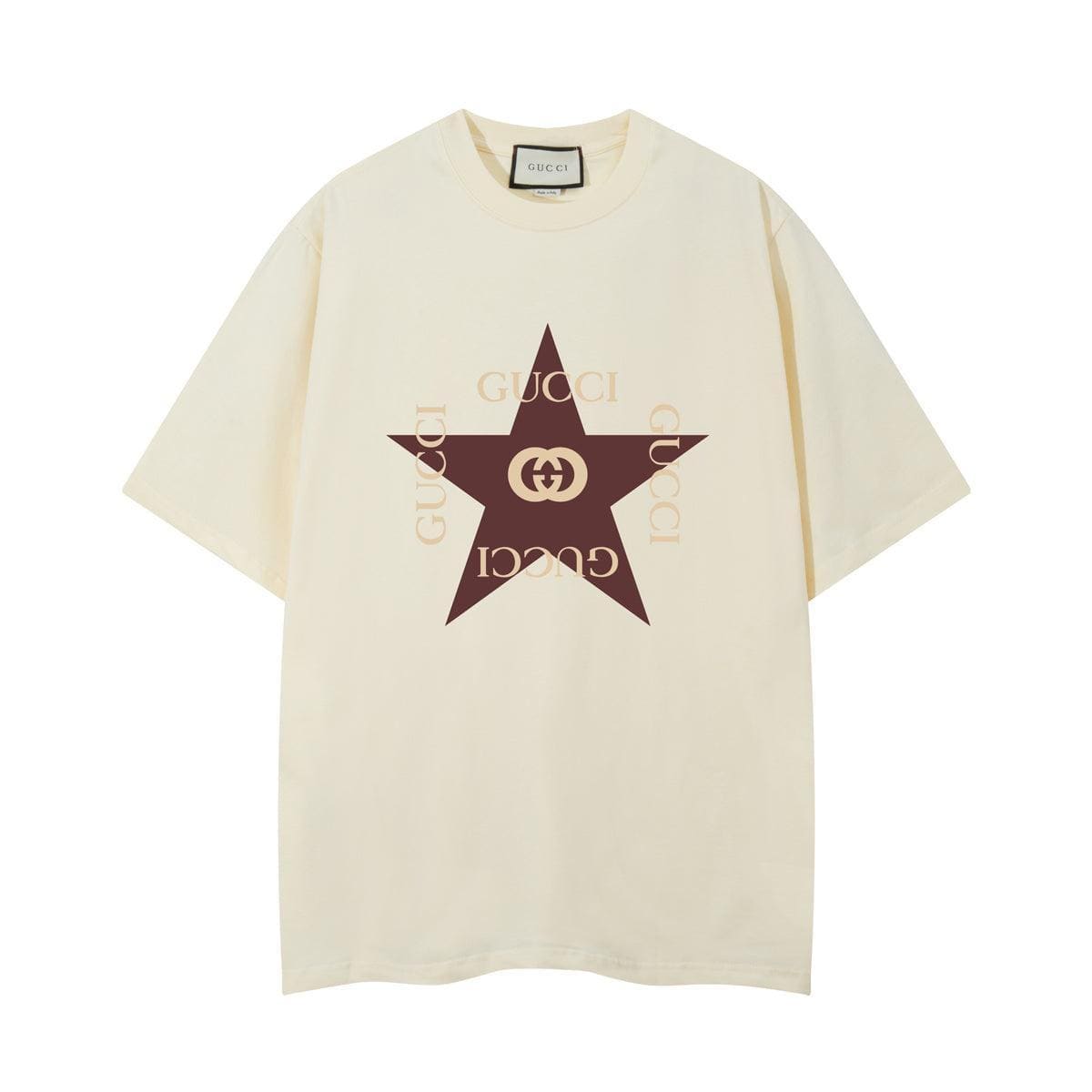 Gucci T-Shirt Beige Crewneck - Luxury Cotton Essential | Banlieue91
