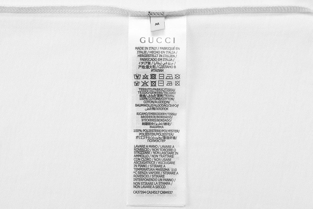 Gucci T-Shirt White Crew Neck Logo Tee – Luxury Cotton Comfort | Banlieue91