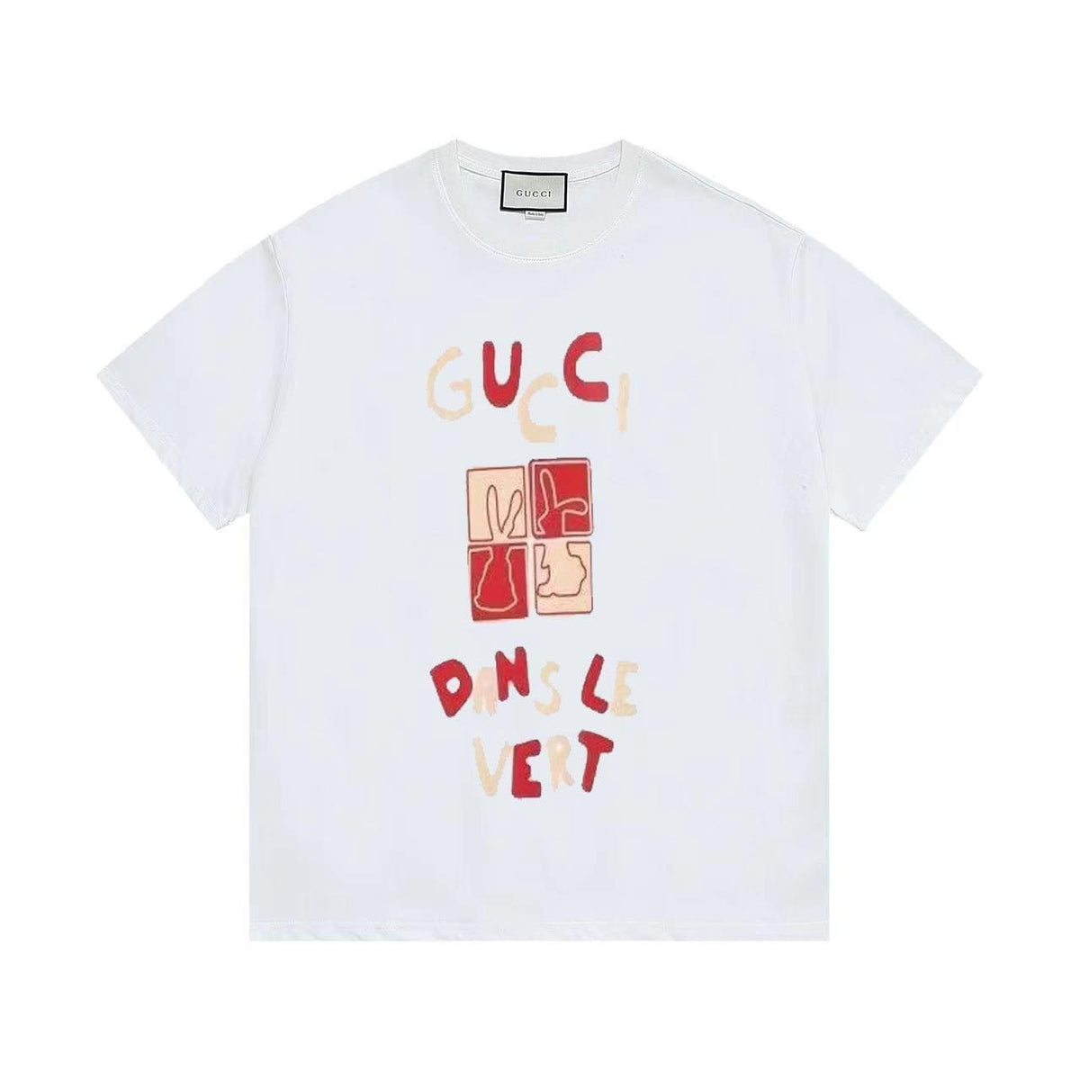 Gucci T-Shirt White Crew Neck – Luxury Cotton Casual Essential | Banlieue91