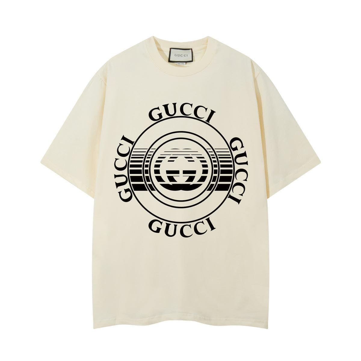 Gucci T-Shirt Without Collar 'Beige & Black' | Banlieue91