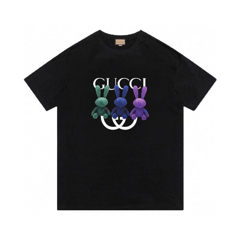 Gucci T-Shirt Without Collar - Black Cotton Crew Neck | Luxury Essential | Banlieue91