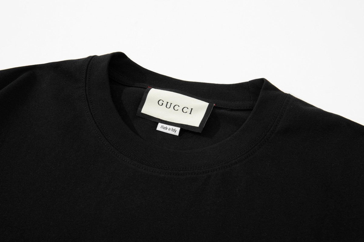 Gucci T-Shirt Without Collar 'Black-Orange' | Banlieue91