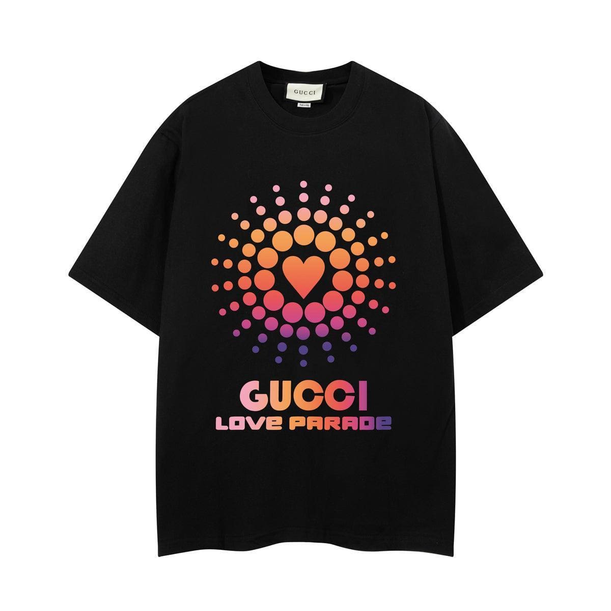 Gucci T-Shirt Without Collar 'Black-Orange' | Banlieue91