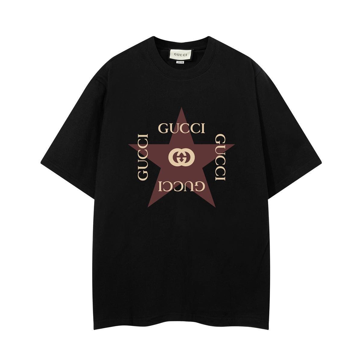 Gucci T-Shirt Without Collar Black | Premium Cotton Casual Wear | Banlieue91