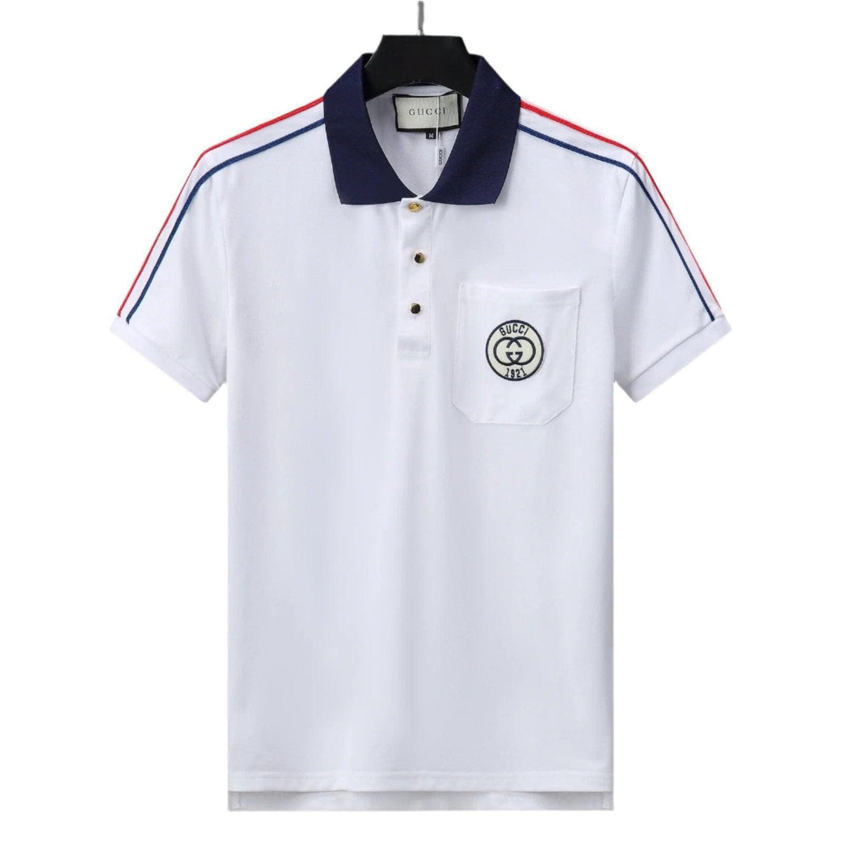 Gucci White T-shirt with a collar | Banlieue91