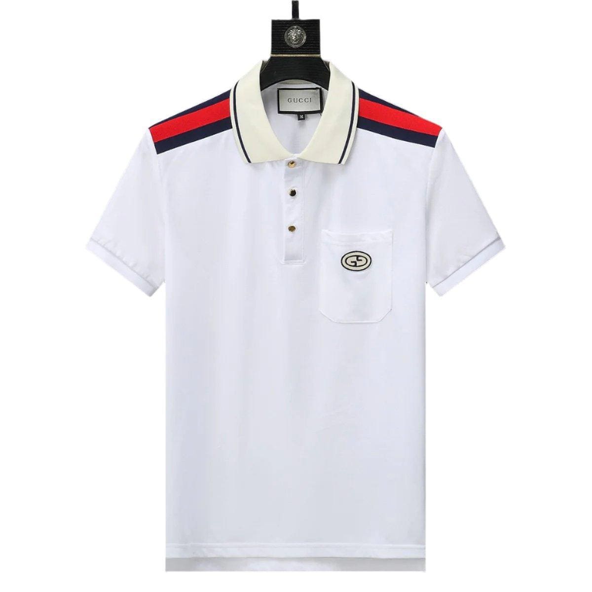 Gucci White T-shirt with a collar | Banlieue91