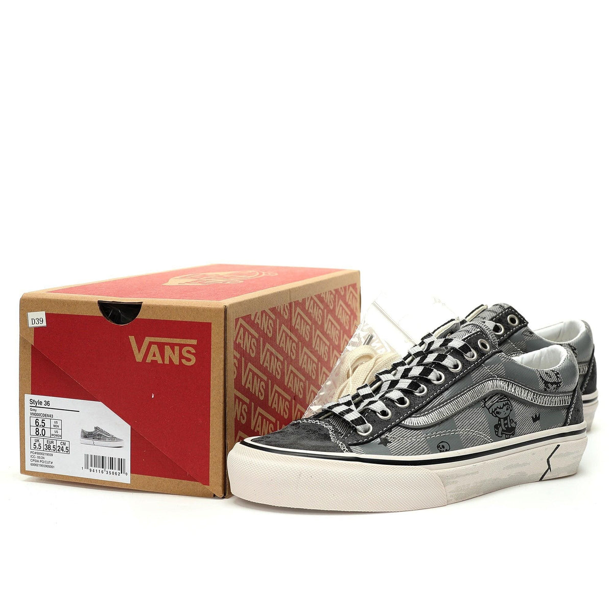Hirono x Vans UA Style 36 "Grey" Sneaker - Minimalist Design | Banlieue91