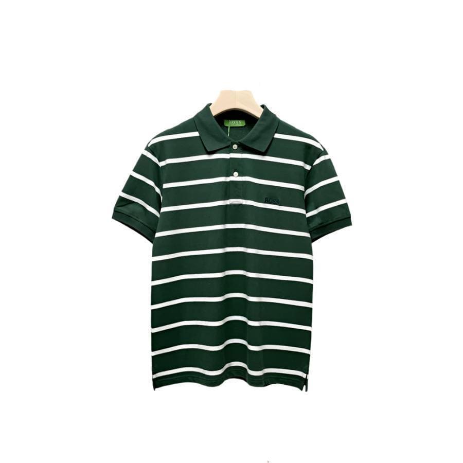 Hugo Boss Green T-Shirt with Collar | Banlieue91