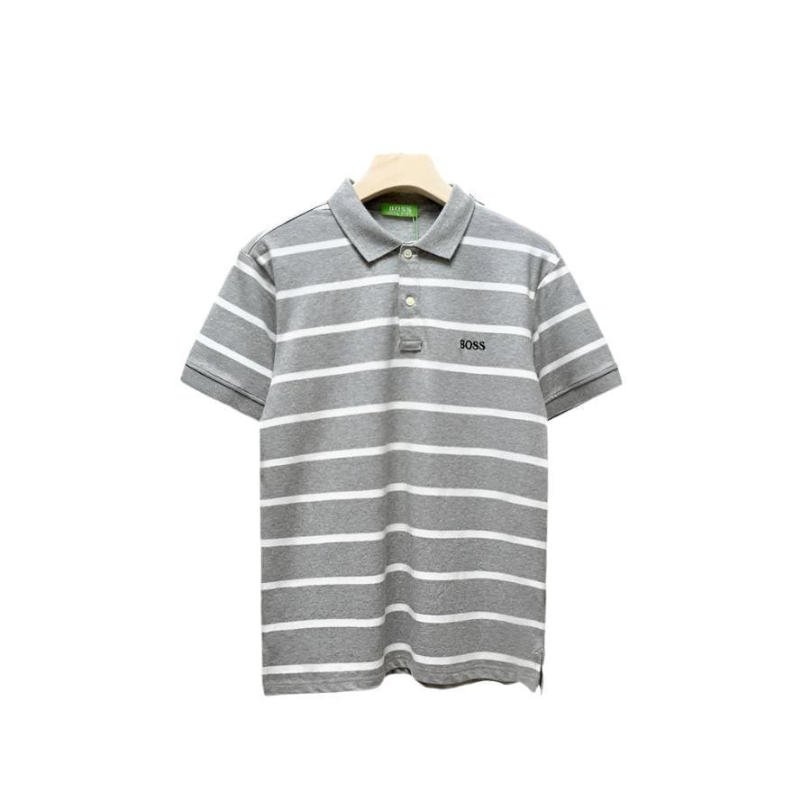 Hugo Boss Grey T-Shirt with Collar | Banlieue91