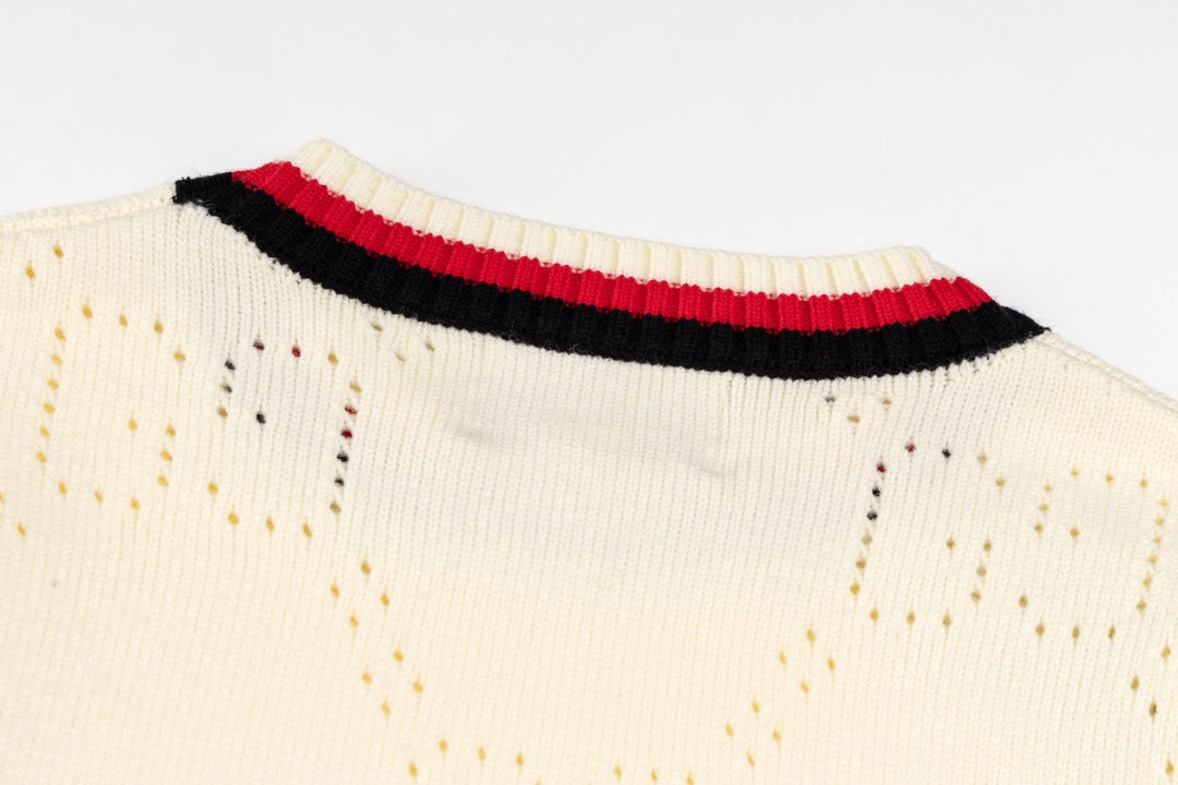 Perforated Gucci GG cotton sweater - Banlieue91