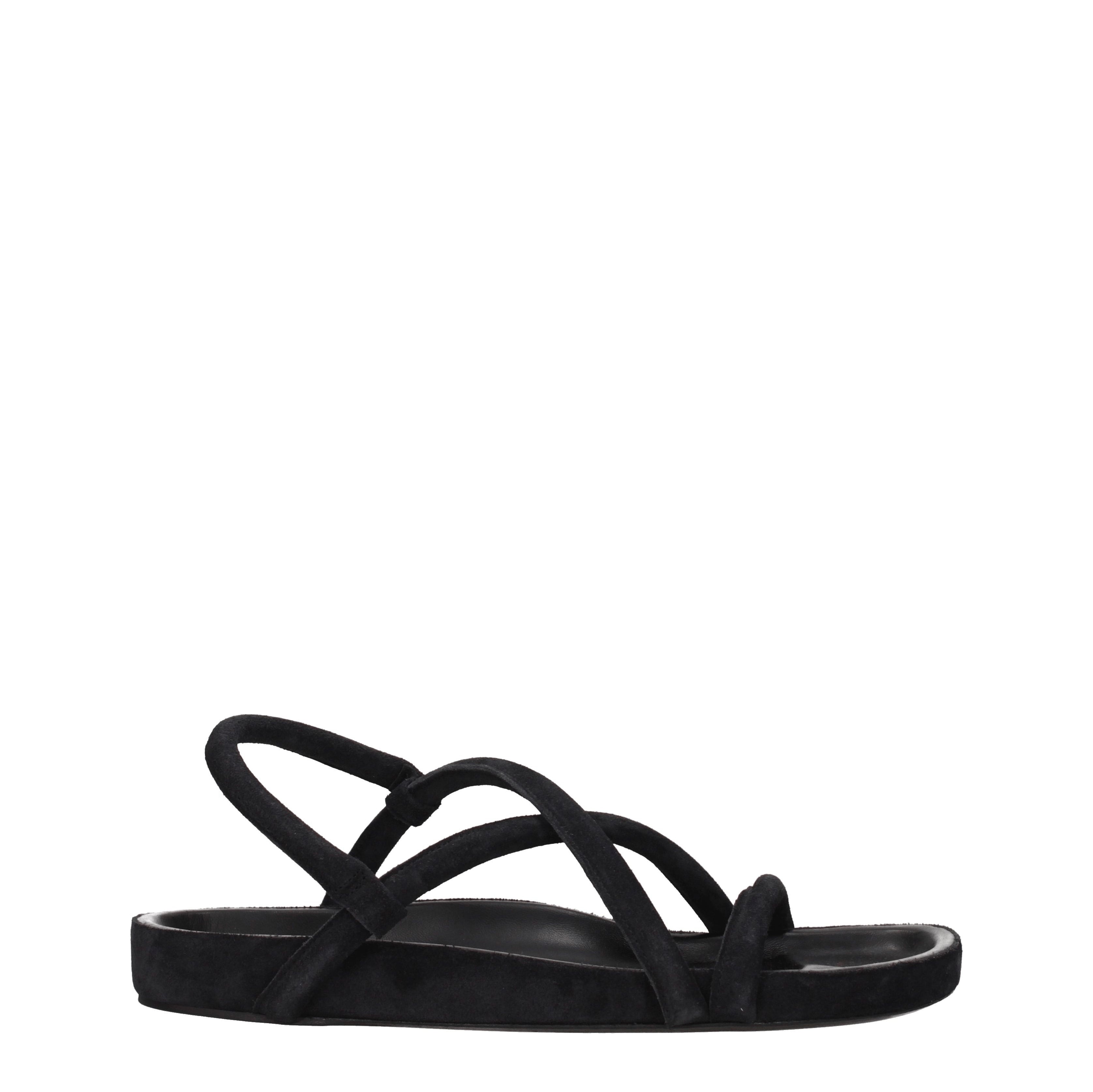Isabel Marant Sandali Uomo Camoscio Nero - Banlieue91 -