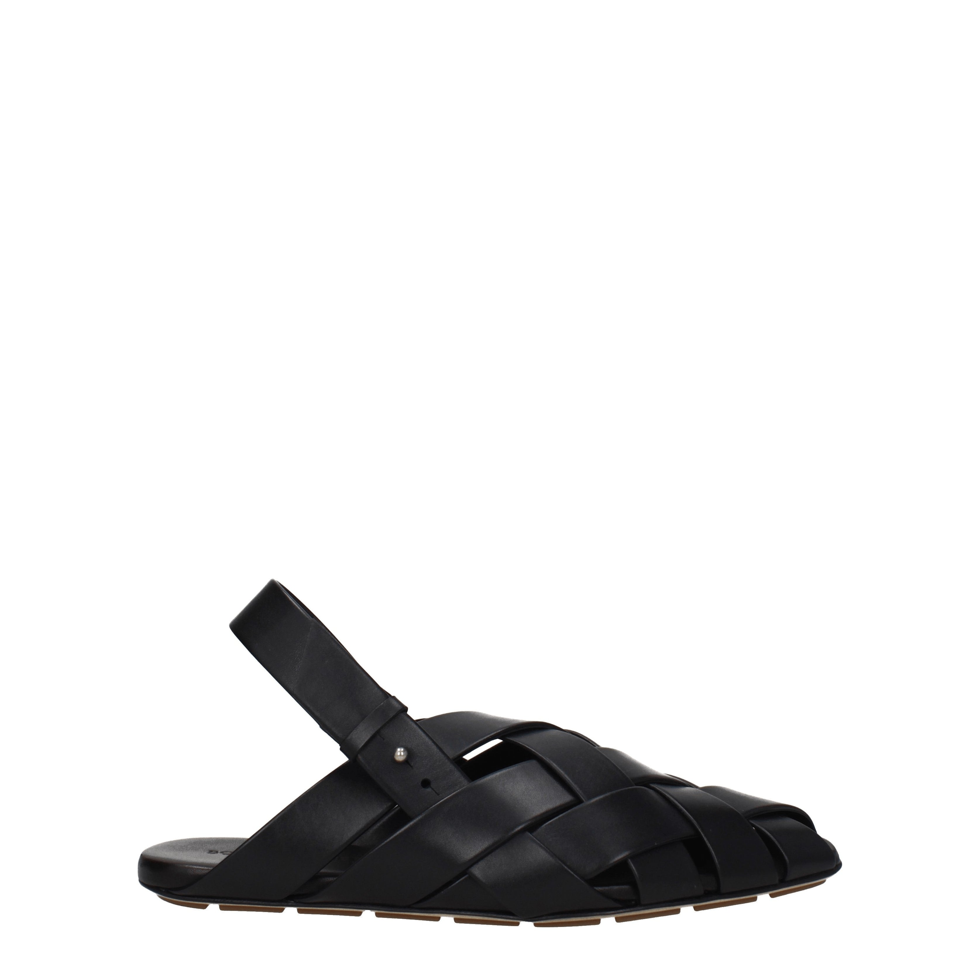 Bottega Veneta Sandali Uomo Pelle Nero - Banlieue91 -