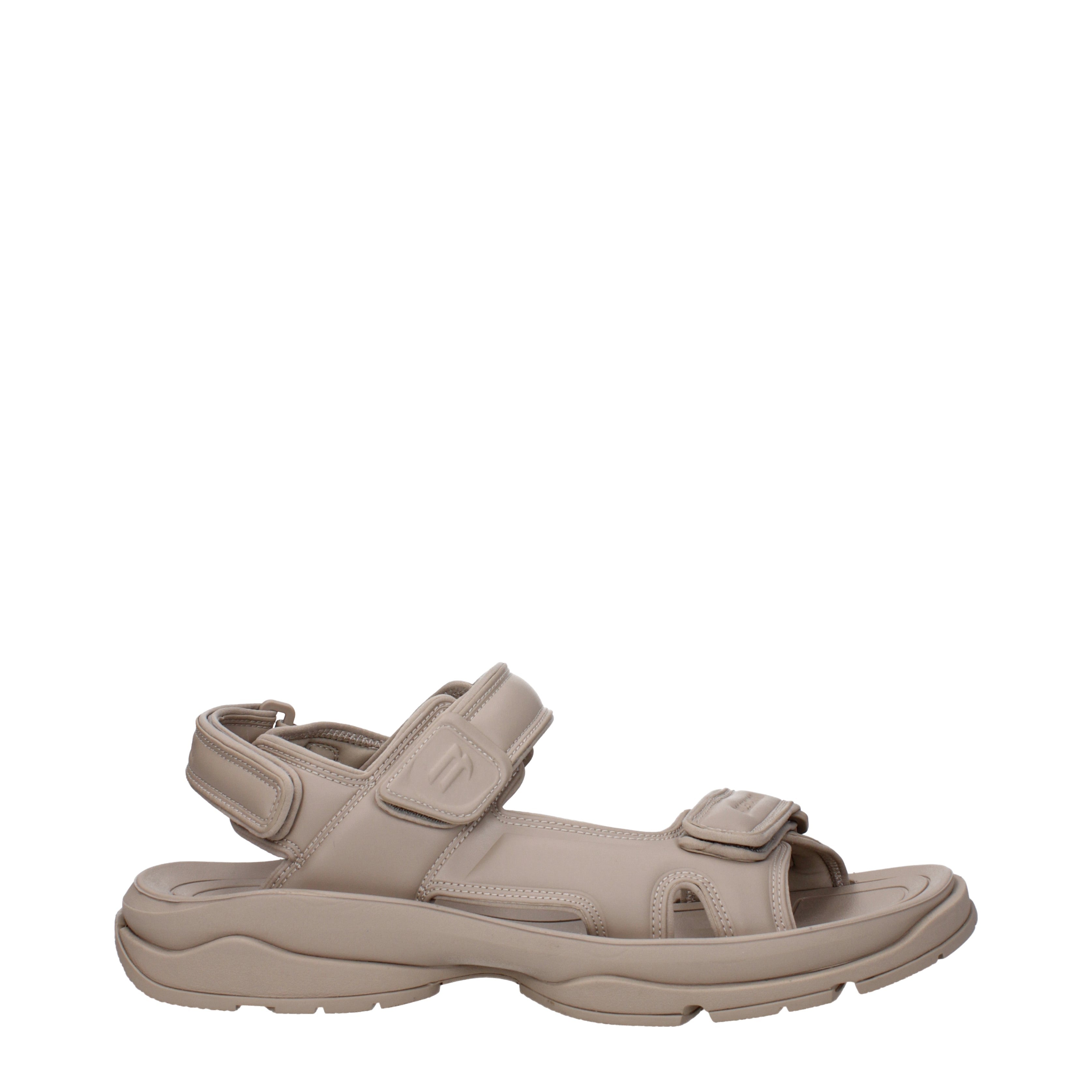 Balenciaga Sandali Tourist Uomo Pelle Beige/Talpa