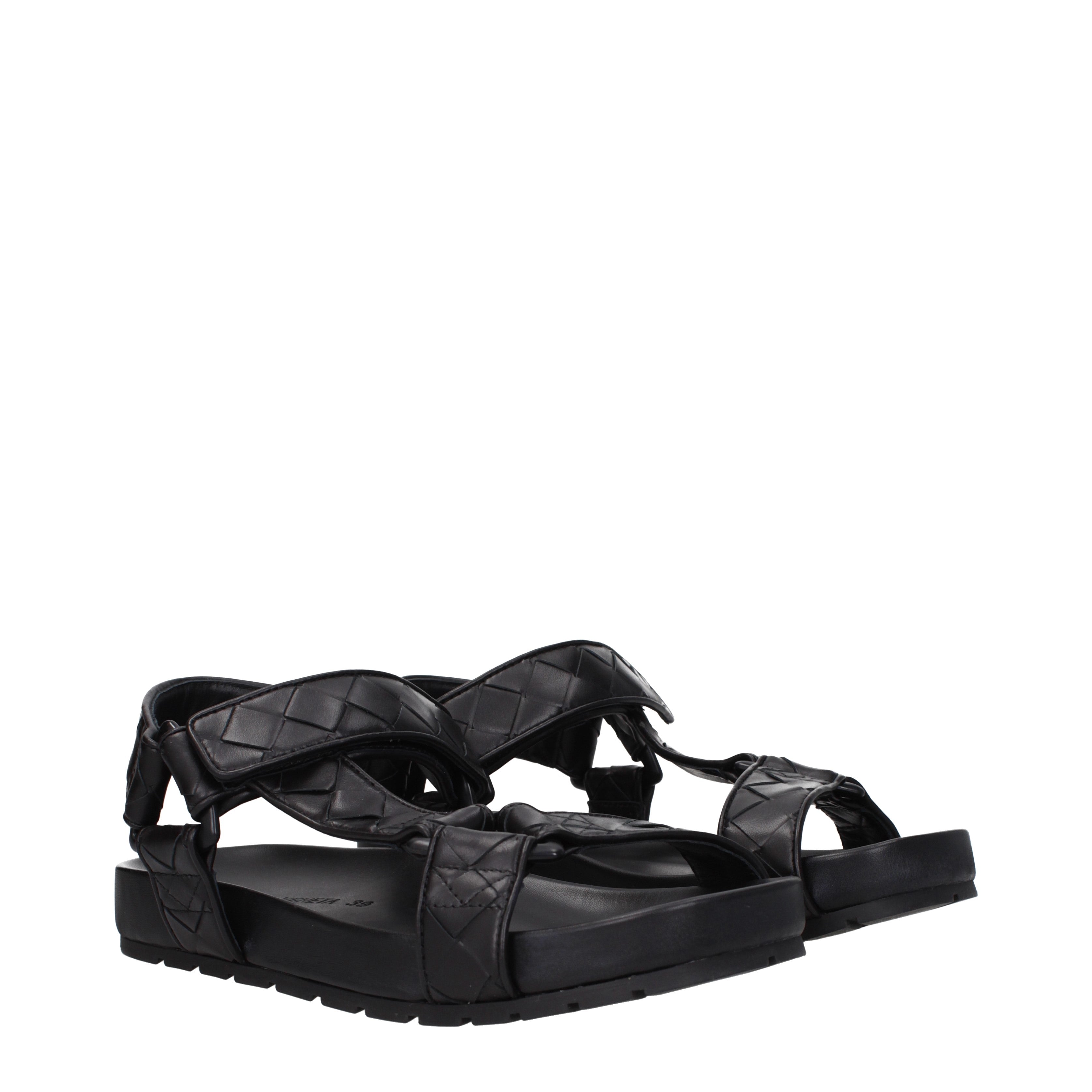 Bottega Veneta Sandali Uomo Pelle Nero - Banlieue91 -